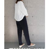 ゆるっとシルエットの梨地ウエストゴムテーパードパンツ | aquagarage | 詳細画像21