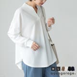 顔周りをすっきりとした印象に導くフロントタックスキッパーブラウス | aquagarage | 詳細画像1 