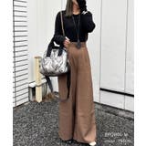 リネンライクサスペンダー付きパンツ レディース 春 夏 秋 M | aquagarage | 詳細画像14