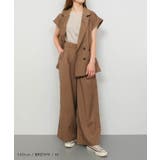 リネンライクサスペンダー付きパンツ レディース 春 夏 秋 M | aquagarage | 詳細画像18