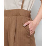 リネンライクサスペンダー付きパンツ レディース 春 夏 秋 M | aquagarage | 詳細画像25