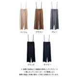 リネンライクサスペンダー付きパンツ レディース 春 夏 秋 M | aquagarage | 詳細画像35