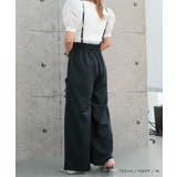 リネンライクサスペンダー付きパンツ レディース 春 夏 秋 M | aquagarage | 詳細画像6