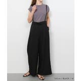 リネンライクサスペンダー付きパンツ レディース 春 夏 秋 M | aquagarage | 詳細画像8