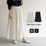 動く度にふわっと揺れるフェミニンな1枚♪ドット柄消しプリーツスカート | aquagarage | 詳細画像1