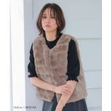 ふんわりと暖かい、なめらかな手触りのフェイクファーベスト | aquagarage | 詳細画像3 