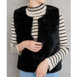 ふんわりと暖かい、なめらかな手触りのフェイクファーベスト | aquagarage | 詳細画像5 