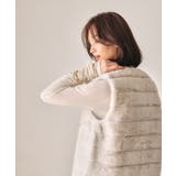 ふんわりと暖かい、なめらかな手触りのフェイクファーベスト | aquagarage | 詳細画像9 