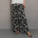 エスニック:ブラック | 繊細で華やかな印象のアコーディオンプリーツパンツ | aquagarage