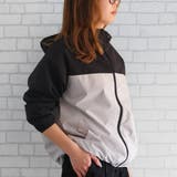 ブラック×グレージュ | ウィンドプロテクトZIPパーカー 春 秋 冬 | aquagarage
