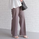 モカチャ | インサイドスリットワイドパンツ レディース 春 夏 秋 M L | aquagarage