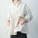 アイボリー | スタンドカラードロストブルゾン 春 秋 レディース M L | aquagarage