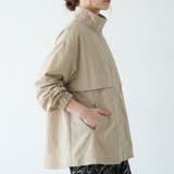 グレージュ | スタンドカラードロストブルゾン 春 秋 レディース M L | aquagarage