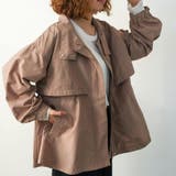 モカ | スタンドカラードロストブルゾン 春 秋 レディース M L | aquagarage