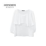 オフホワイト | ブラウス ドレープ フリル | aquagarage