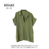 カーキ | ブラウス シフォン シャツ | aquagarage