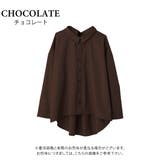 チョコレート | バックリボンデザインテールカットシャツ レディース ブラック | aquagarage
