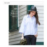 女性らしさが薫る♪こなれデザインのワイドスリーブシャツ シャツ レディース | aquagarage | 詳細画像3 