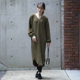 カーキ | ワンピース ニットワンピ ツイストワンピ | aquagarage