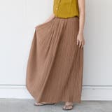 ブラウン | スカート ランダムプリーツ プリーツスカート | aquagarage