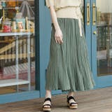 カーキ | スカート ランダムプリーツ プリーツスカート | aquagarage