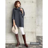 着映えする大人の洗練ニット!タートルネックニットポンチョ | aquagarage | 詳細画像15