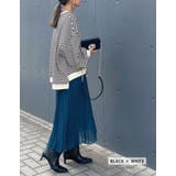 ゆったりとしたオーバーシルエットのボリューム袖ボーダープルオーバー | aquagarage | 詳細画像12 