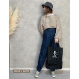 ゆったりとしたオーバーシルエットのボリューム袖ボーダープルオーバー | aquagarage | 詳細画像18 