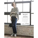 ゆったりとしたオーバーシルエットのボリューム袖ボーダープルオーバー | aquagarage | 詳細画像19 