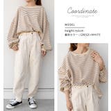 ゆったりとしたオーバーシルエットのボリューム袖ボーダープルオーバー | aquagarage | 詳細画像23 