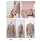 女性らしいニュアンスたっぷり!袖口プリーツニットトップス | aquagarage | 詳細画像8