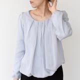 ペールパープル | ブラウス トップス タック | aquagarage