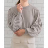 シンプルながら表情豊かに着映える!ハイネックプリーツ袖ニットトップス | aquagarage | 詳細画像13