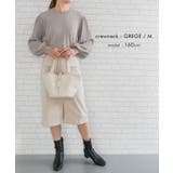 シンプルながら表情豊かに着映える!ハイネックプリーツ袖ニットトップス | aquagarage | 詳細画像14