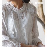 透け感が大人女性の魅力を引き出す!繊細な花レーストップス×インナーキャミセット | aquagarage | 詳細画像20