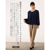 これ1枚でインナーいらず! 裏起毛フロントプリーツシフォンブラウス | aquagarage | 詳細画像4