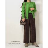 リラクシーな中にも洗練さを演出してくれる!セルフカットベロアリブパンツ | aquagarage | 詳細画像12