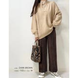 リラクシーな中にも洗練さを演出してくれる!セルフカットベロアリブパンツ | aquagarage | 詳細画像13