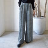 ペールグリーン | リラクシーな中にも洗練さを演出してくれる!セルフカットベロアリブパンツ | aquagarage