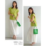 くるっと大き目に折り返した袖が目を引くデザイン!フレンチスリーブカットソー | aquagarage | 詳細画像14