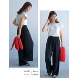 くるっと大き目に折り返した袖が目を引くデザイン!フレンチスリーブカットソー | aquagarage | 詳細画像16