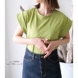 くるっと大き目に折り返した袖が目を引くデザイン!フレンチスリーブカットソー | aquagarage | 詳細画像19