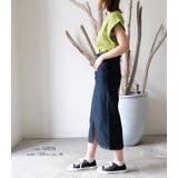 くるっと大き目に折り返した袖が目を引くデザイン!フレンチスリーブカットソー | aquagarage | 詳細画像24