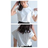 くるっと大き目に折り返した袖が目を引くデザイン!フレンチスリーブカットソー | aquagarage | 詳細画像5