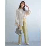 楽ちんなのにしっかりきちんと感。フロントタック入りワイドパンツ | aquagarage | 詳細画像17