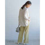 楽ちんなのにしっかりきちんと感。フロントタック入りワイドパンツ | aquagarage | 詳細画像18