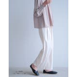 楽ちんなのにしっかりきちんと感。フロントタック入りワイドパンツ | aquagarage | 詳細画像21