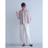 楽ちんなのにしっかりきちんと感。フロントタック入りワイドパンツ | aquagarage | 詳細画像22