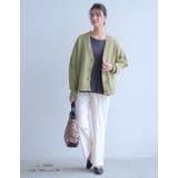 楽ちんなのにしっかりきちんと感。フロントタック入りワイドパンツ | aquagarage | 詳細画像23