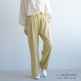 楽ちんなのにしっかりきちんと感。フロントタック入りワイドパンツ | aquagarage | 詳細画像5